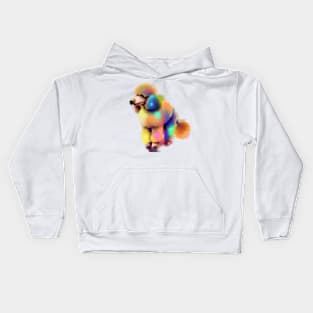 Cute Poodle Drawing Kids Hoodie